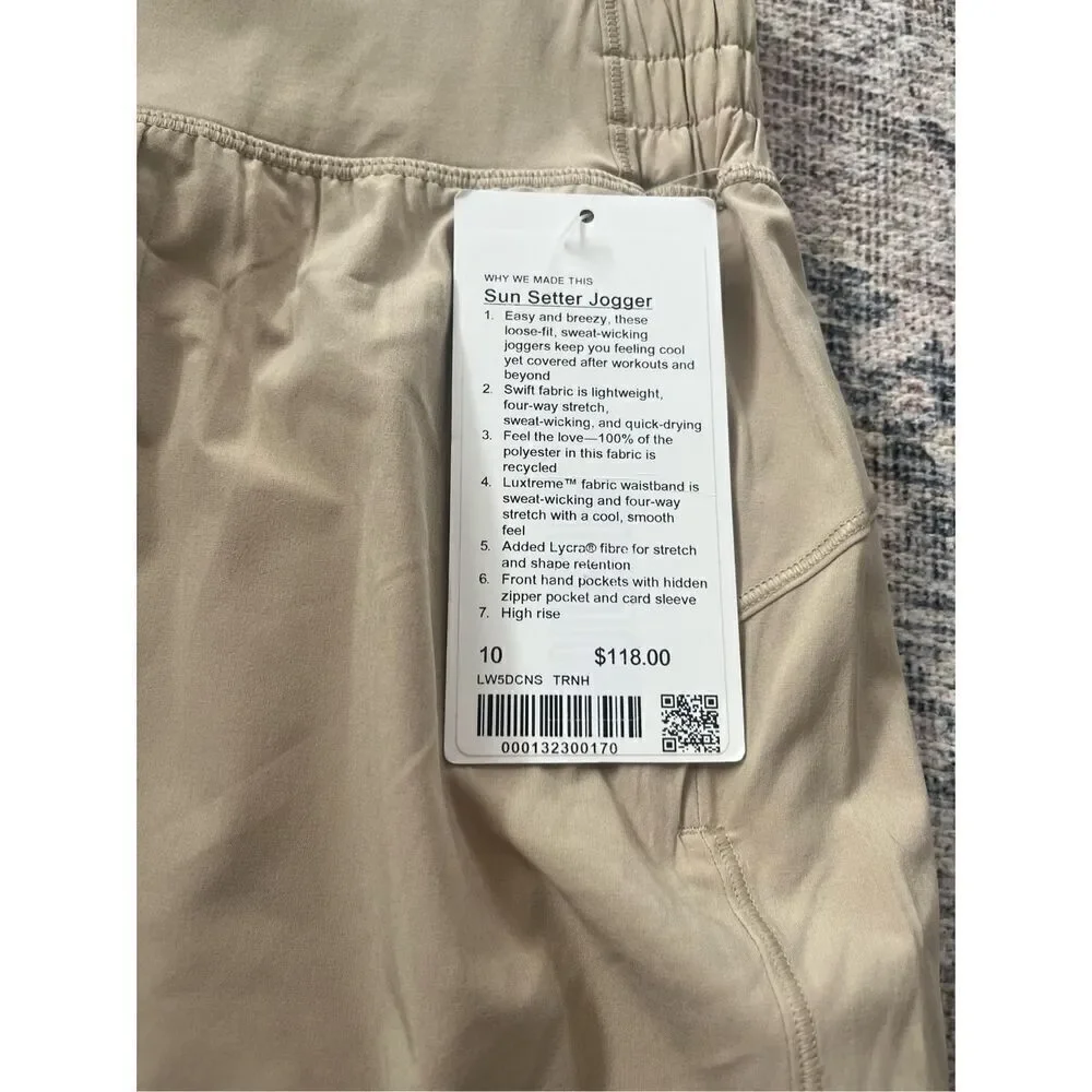 NWT Lululemon Sun Setter Jogger